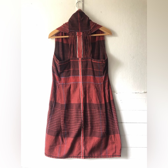 NEW Irene Peukes PLA Handwoven Guata Va Vest D2 V-Neck Open Weave Back Dress XS - Picture 6 of 13